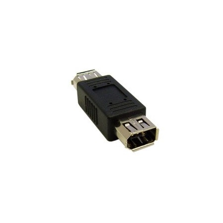 Cable Wholesale Firewire Coupler / Gender Changer, IEEE-1394a, 6 Pin Female / 6 Pin Female 30E3-00400